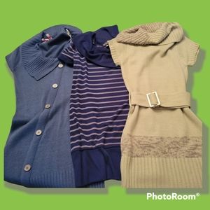 Lot of 3 Sweater dresses/Tunics
